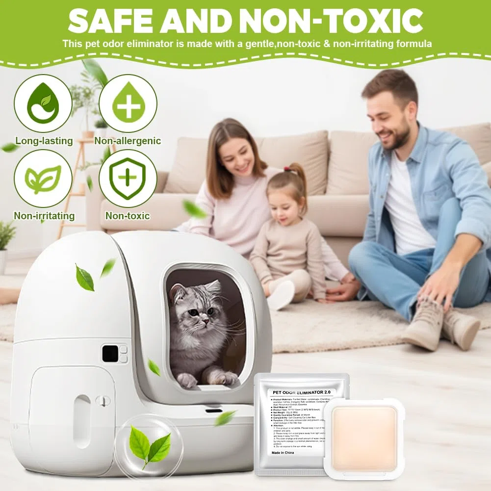 Deodorante N50 per Toilette per Gatti, Deodorante per Lettiera Autopulente Pura Max/PURA MAX 2, Fragranza a Lunga Durata, Rimuove gli Odori di Urina e Feci Del Gatto (6 pezzi)