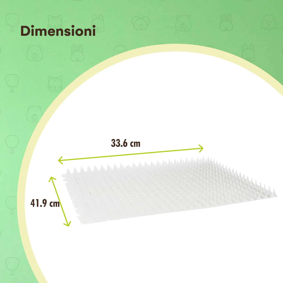 Homarden Tappetino deterrente per Gatti da Esterno:Tappetino deterrente per Animali Domestici per Cani e Gatti-Dispositivi per tappetini per addestramento deterrente per interni/esterni-16x13,6 Pezzi