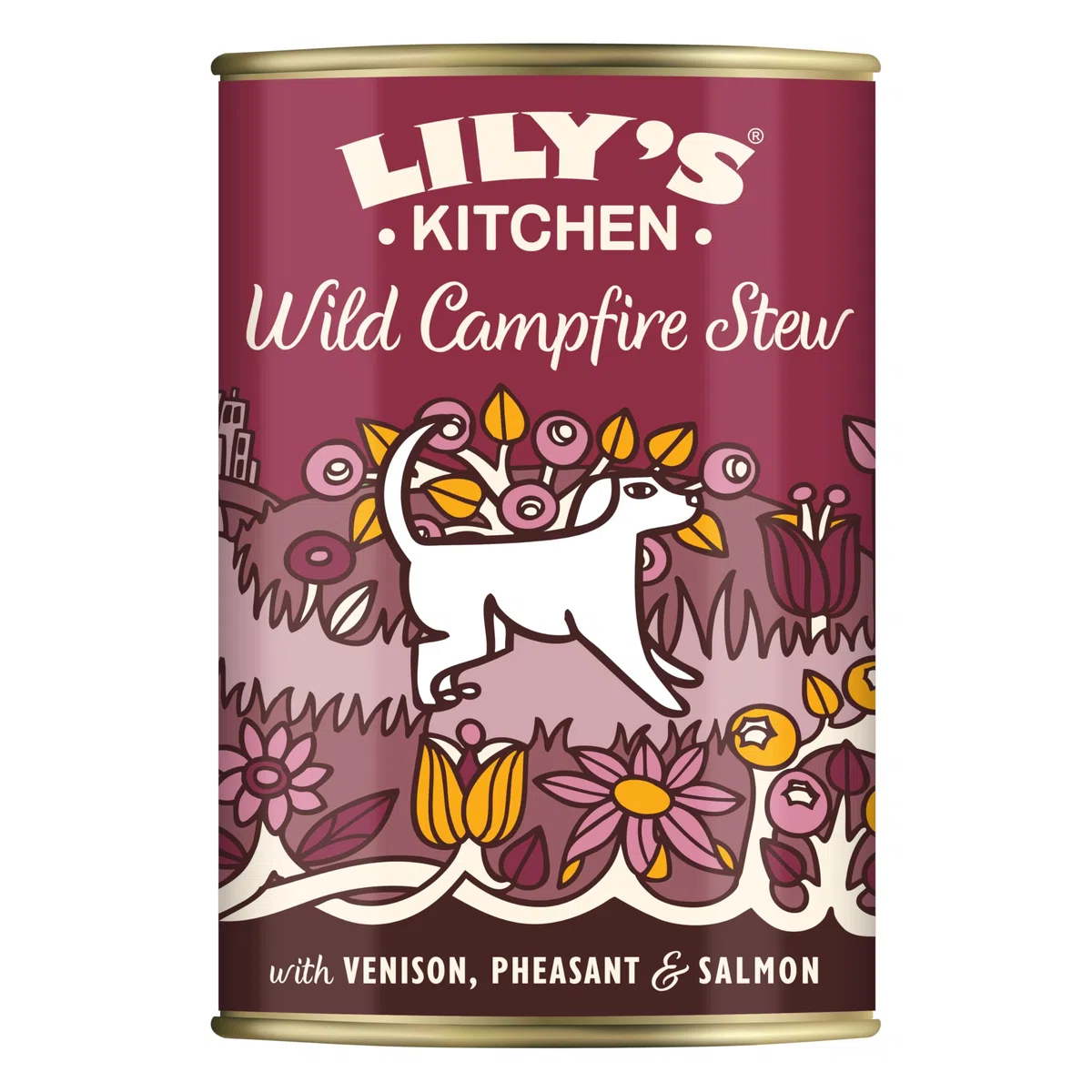 Lily's Kitchen Prodotto con ingredienti naturali Cibo umido per cani Spezzatino di cervo con fagiano e salmone 6 x 400 g