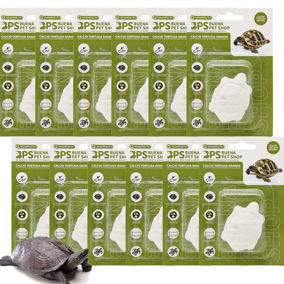 BPS 12 pezzi blocco di calcio per tartarughe grande complemento di base naturale BPS-4127 * 12