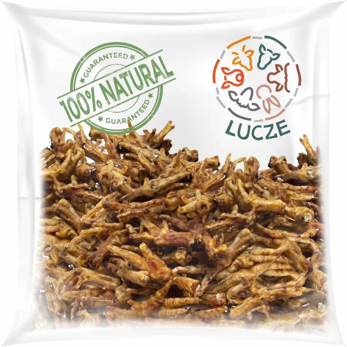 Piedini di pollo per cani, 1 kg, articolo da masticare, piedi di pollo essiccati naturali