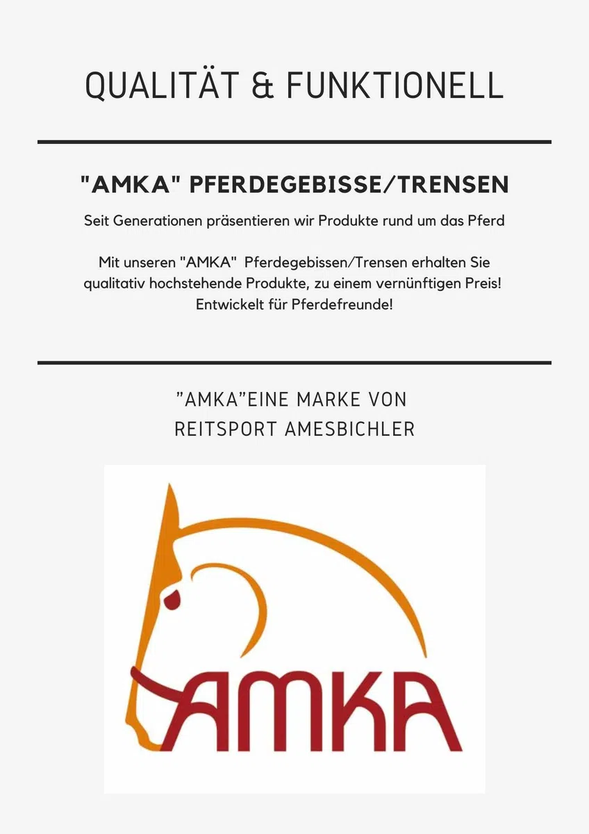 AMKA Ponytrense - Fascio d'acqua pony, spessore 12 mm, anelli 50 mm, 7,5 8,5 9,5 10,9