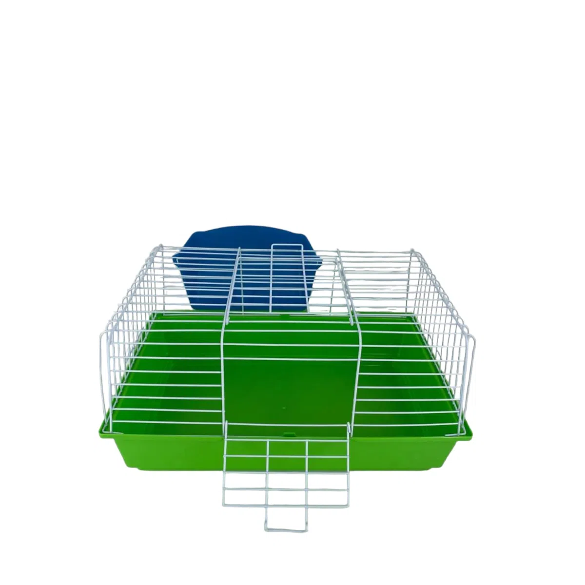 Pet's Solution - Gabbia per Coniglio Nano, Porcellini d'India e Cavie con Portafieno e Doppia Apertura - Verde