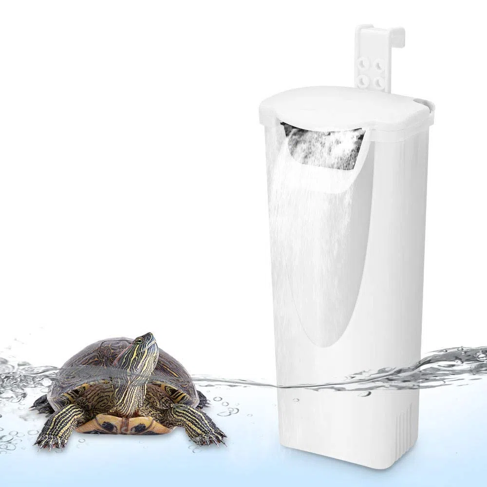 Filtro interno silenzioso per acquario, filtro interno a tartaruga a cascata, filtrazione della pompa di pulizia dell'acqua a basso livello da 3 W per piccolo acquario