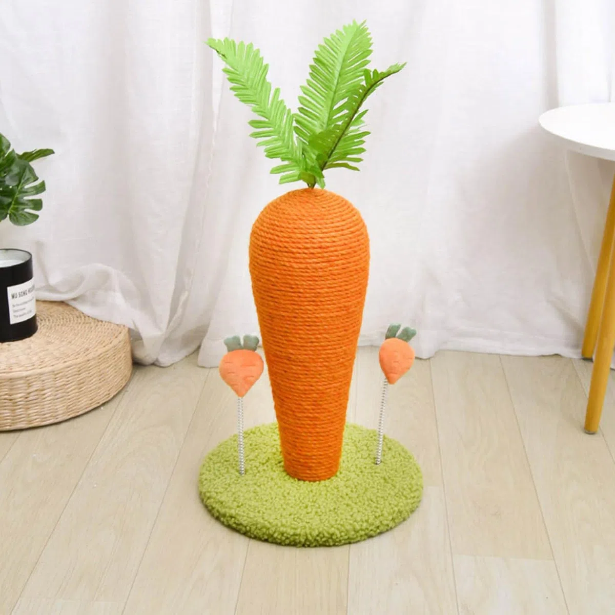 Tiragraffi per Gatti Indoor,Tiragraffi per Gatti a Forma di Carota | Simpatico tiragraffi per Gattini Tiragraffi Verticali per Gattini per Gattini Forniture per Giocattoli per Gattini