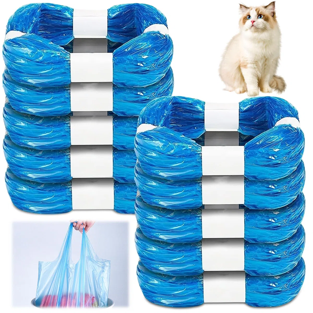 Litty Cat - Confezione da 10 ricariche per Litter Genie XL & LitterLocker Fashion & LitterLocker & LitterLocker & LitterLocker II & LitterLocker