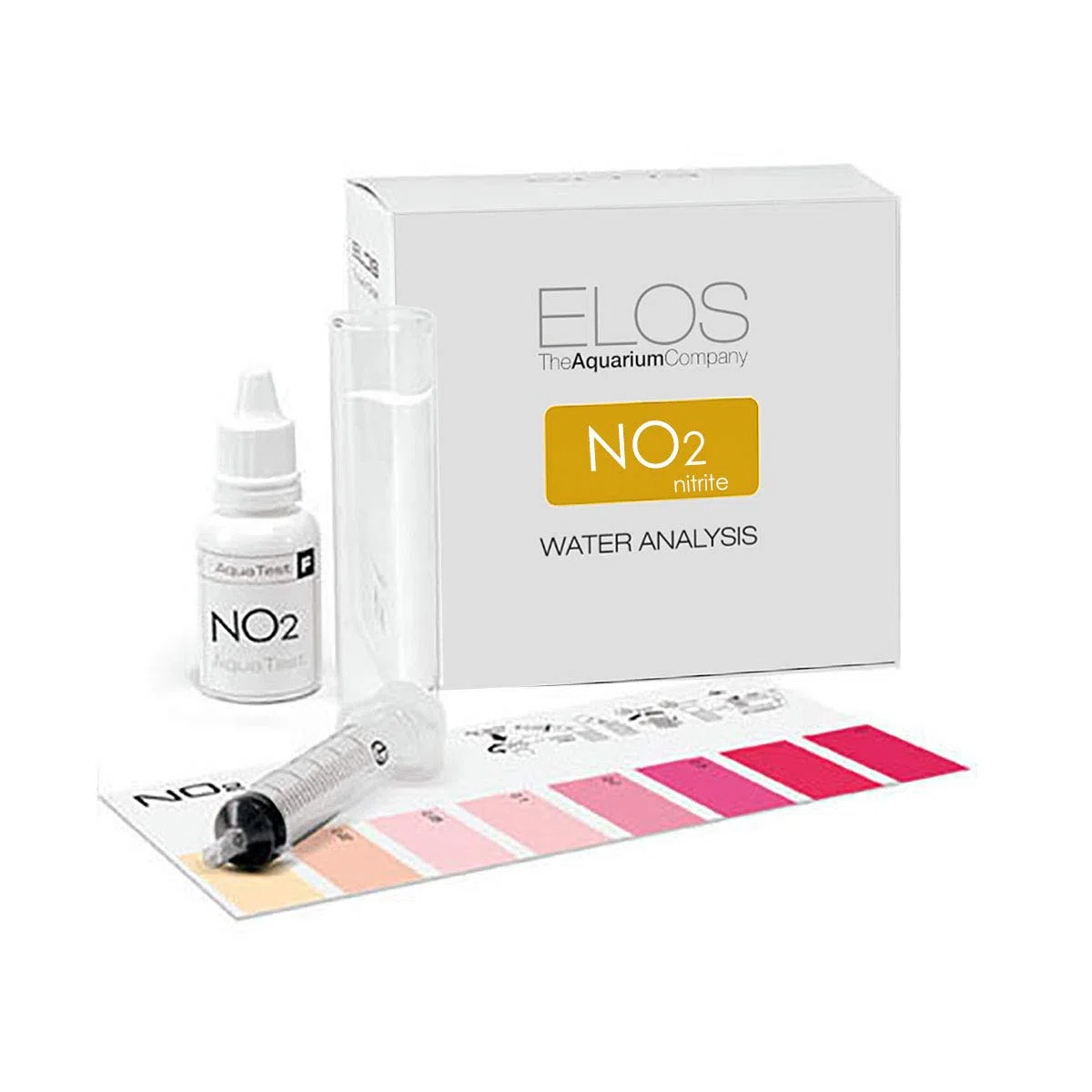ELOS Aqua Test NO2 - Test Kit per l'analisi dell'NO2 (Nitriti) in Acqua Dolce e Marina