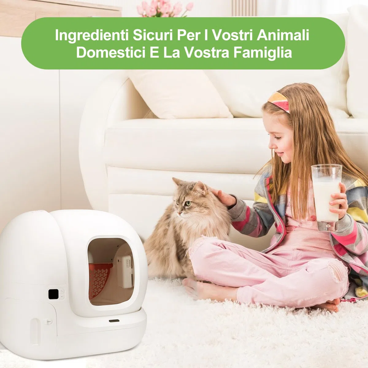 Deodorante N50 per Lettiera Autopulente Pura Max 2, Controllo Degli Odori Non Irritante, Alta Sicurezza, Profumo a Lunga Durata（6 pezzi）