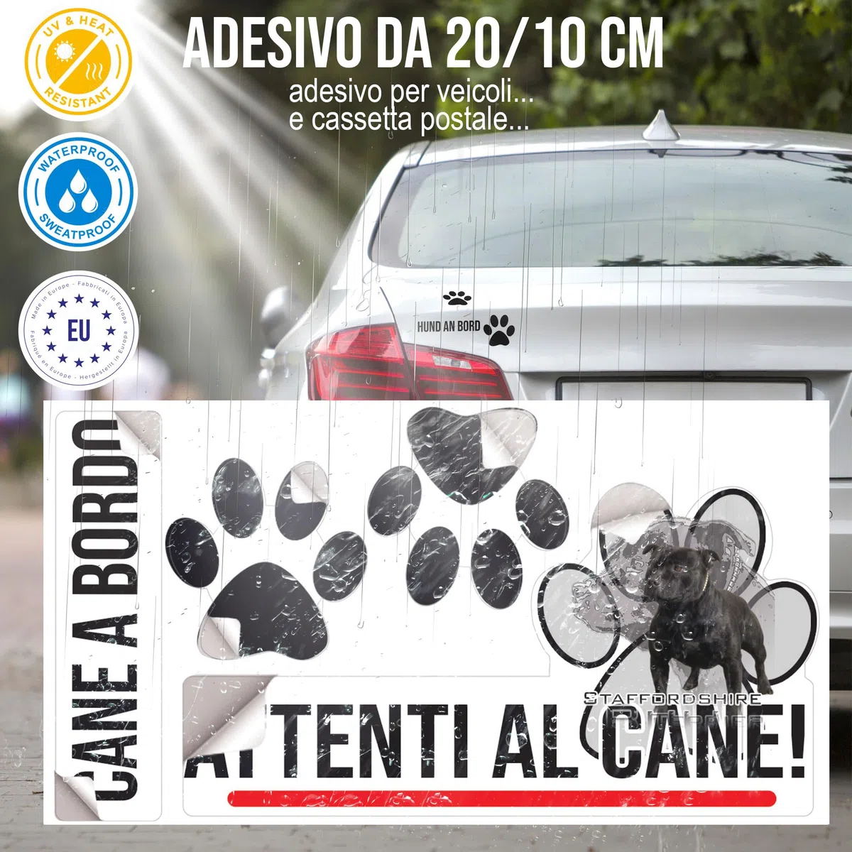 Attenti al cane Staffordshire bull terrier