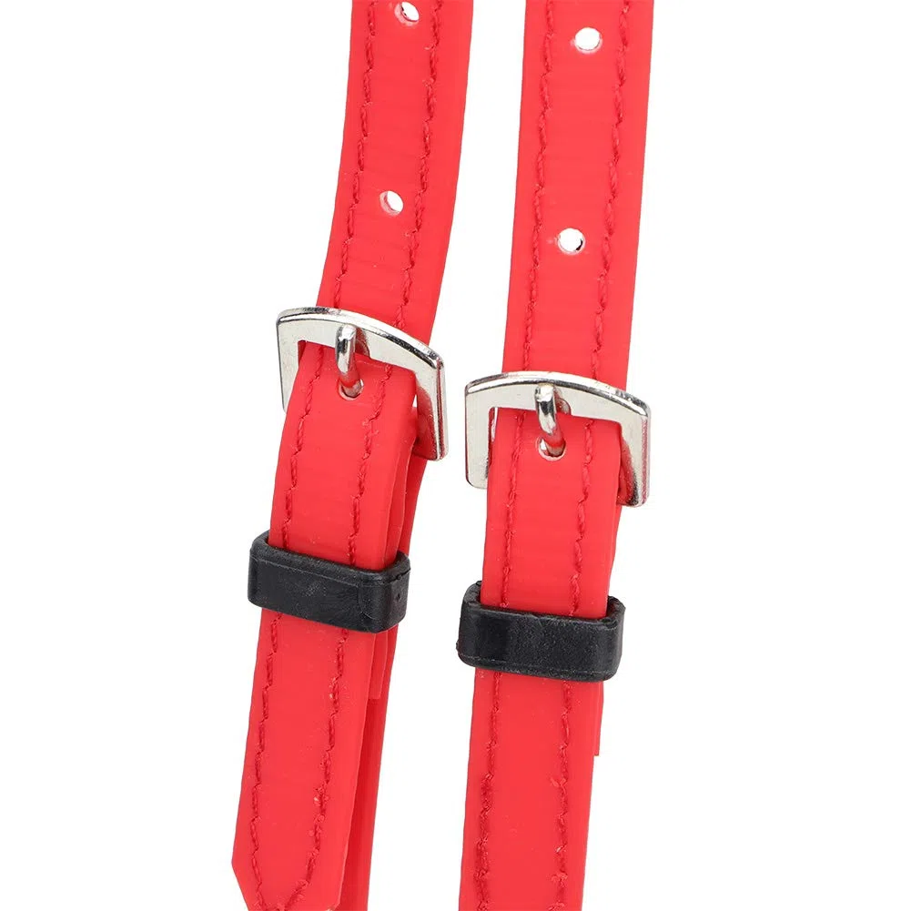 Qcwwy Briglia per Cavallo in PVC, Testiera per Imbracatura per Cavallo Regolabile Antiruggine con Filetto Cavo Rimovibile in Acciaio Inossidabile Attrezzatura Equestre Adatta per