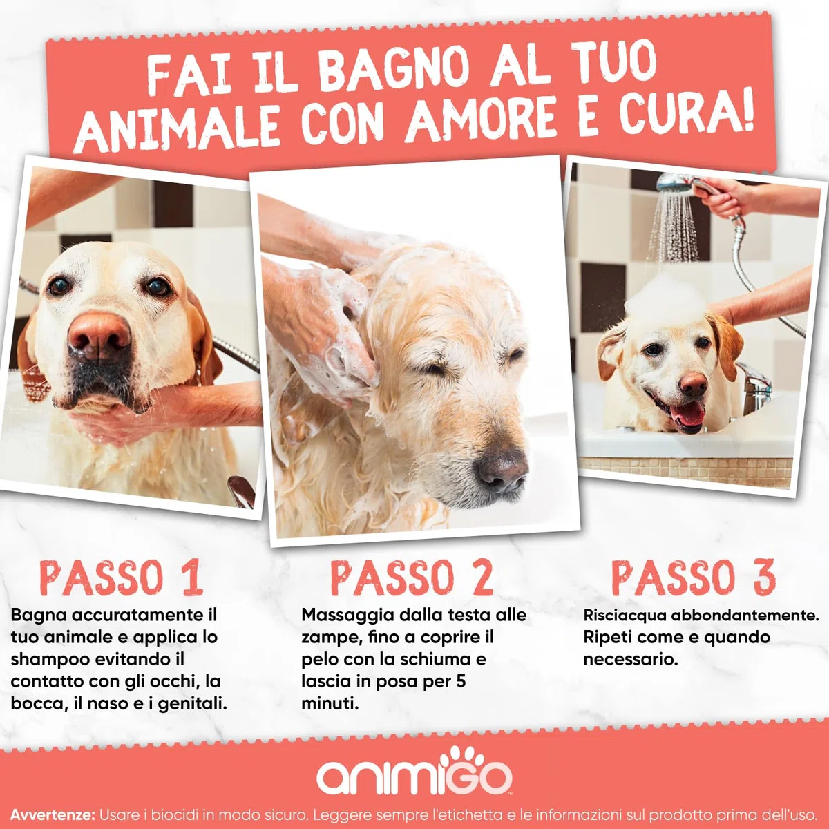 Shampoo Antiparassitario per Gatti e Cani 500ml, Antiparassitario Cani e Gatti pH Equilibrato, Shampoo Ricco di Ingredienti Naturali, Antipulci Gatto