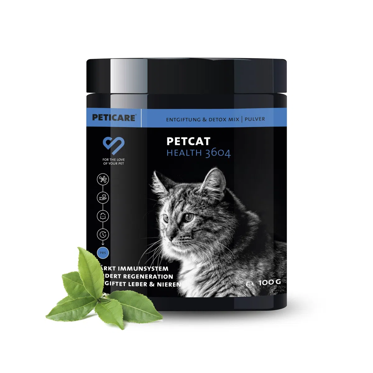 Peticare Polvere Detox Gatti – Supporto Naturale per Fegato e Reni – Con Cardo Mariano e Curcuma – Integratore Alimentare