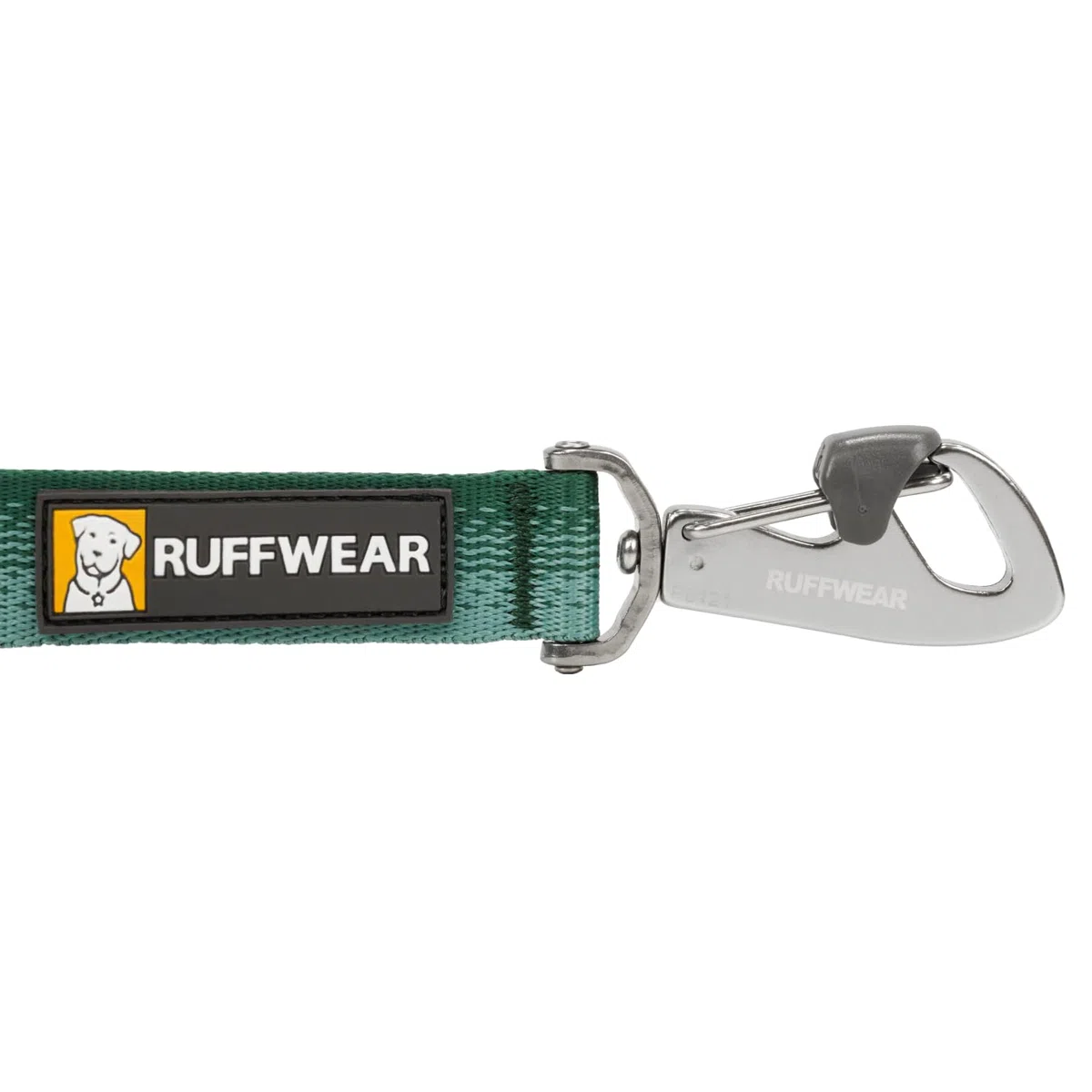 RUFFWEAR Guinzaglio per cani Switchbak, Guinzaglio a doppia estremità per cani, Guinzaglio per cani regolabile e robusto, Guinzaglio da addestramento per cani a mani libere da tenere River Rock Green