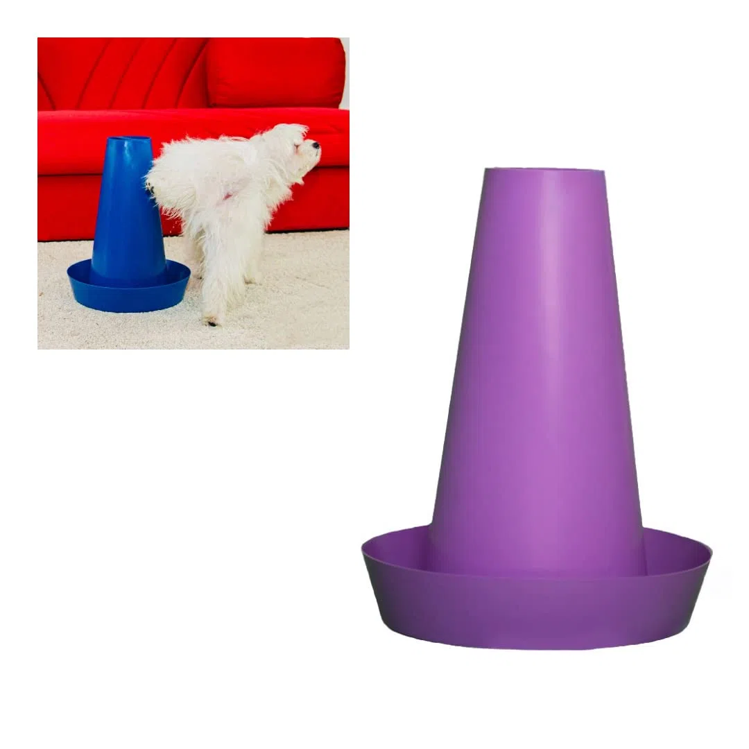 PIPPI Cono Cani WC Cane Vasino Toilette Lettiera Dog Traversine Dogs Tappetini Colonna Orinatoio Pisciatoio Maschi Accessori Nuova Generazione LILLA