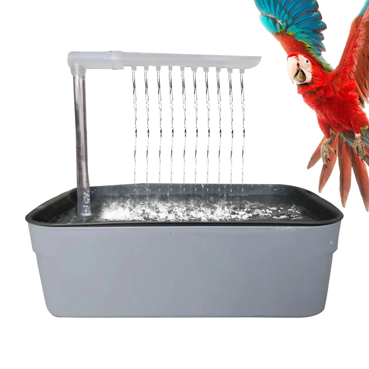 per Uccelli - Doccia Automatica per Animali Domestici, Accessorio da Bagno per calopsittes Alimentato da USB, Strumento di igiene per Gabbia compatta | per Piccole e Medie r