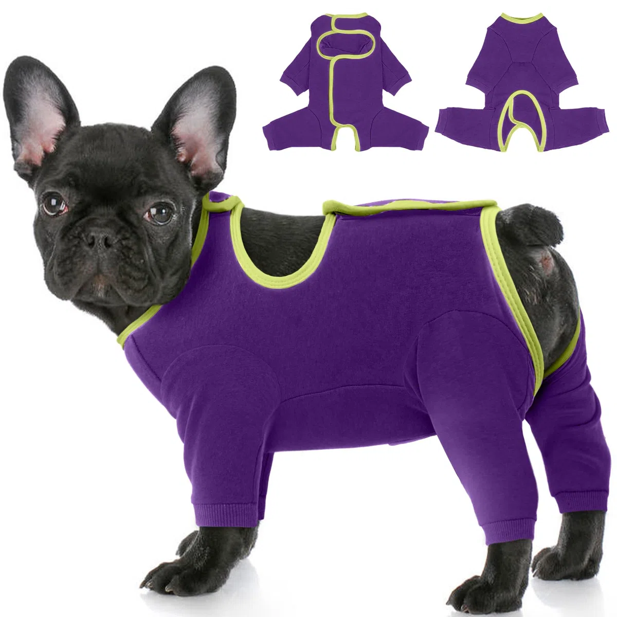 IECOii Tutina Post Operatoria Cane,Vestito di Recupero per Animali Domestici,Tuta da Recupero Cani Body Post-Operatorio Vestito Recupero Protezione per Malattie Pelle Ferite Cani Cura Chirurgica,S