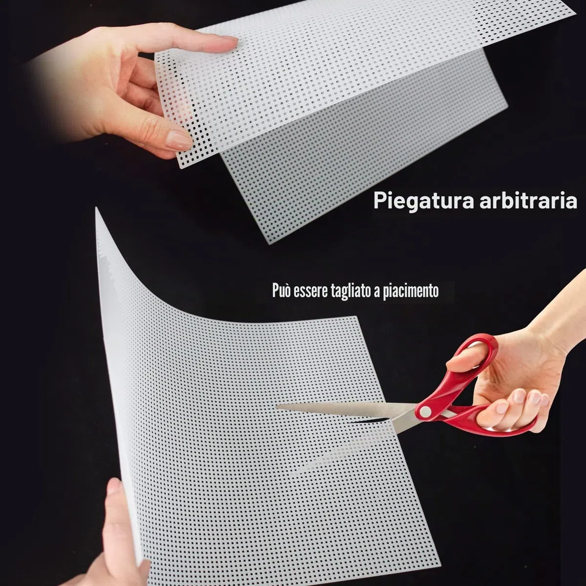 Cuyacili 2 Pezzi Divisori per Acquario Griglia Divisore di Plastica Trasparente con Ventose e Accessori Bianco 33x44 cm