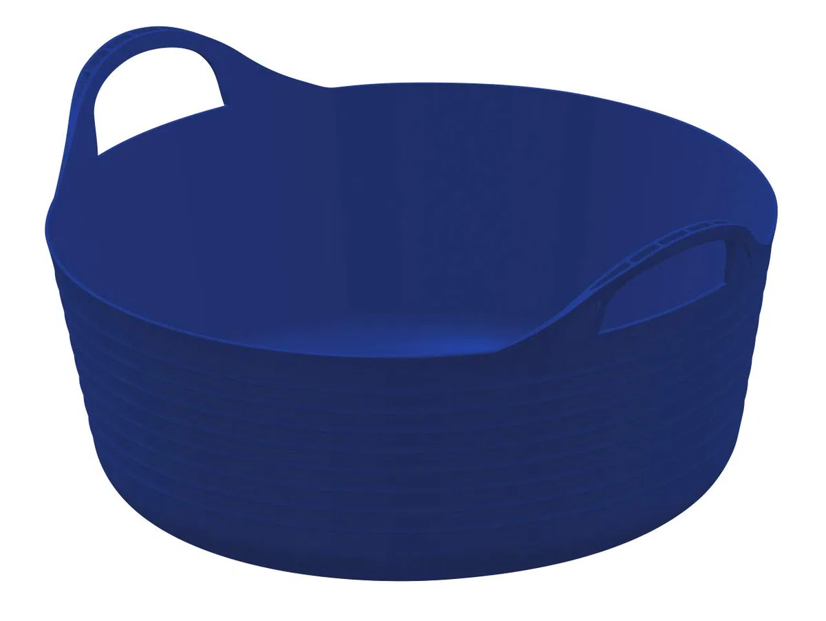 Kerbl Vasca Flessibile FlexBag, Blu, 15 l, Versione Piatta