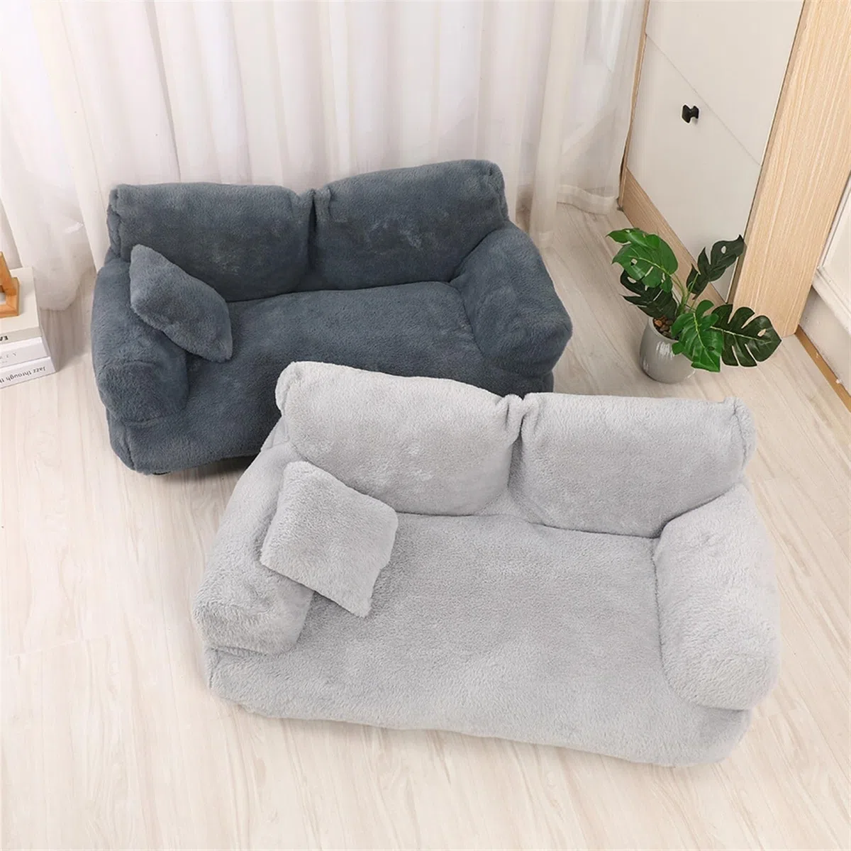 Revuera Divano for Animali Domestici, Lavabile Soffice Divano for Animali Domestici Peluche Divano for Animali Domestici Antiscivolo Letto for Cani for Divano Divano Calmante for Animali Domestici Div