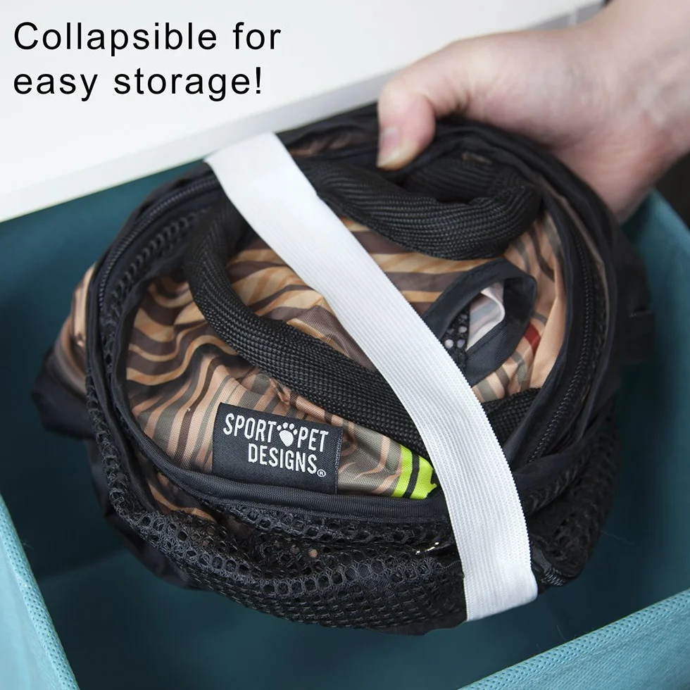SportPet Designs - Trasportino per Gatti ad Apertura immediata, Modello Pattern