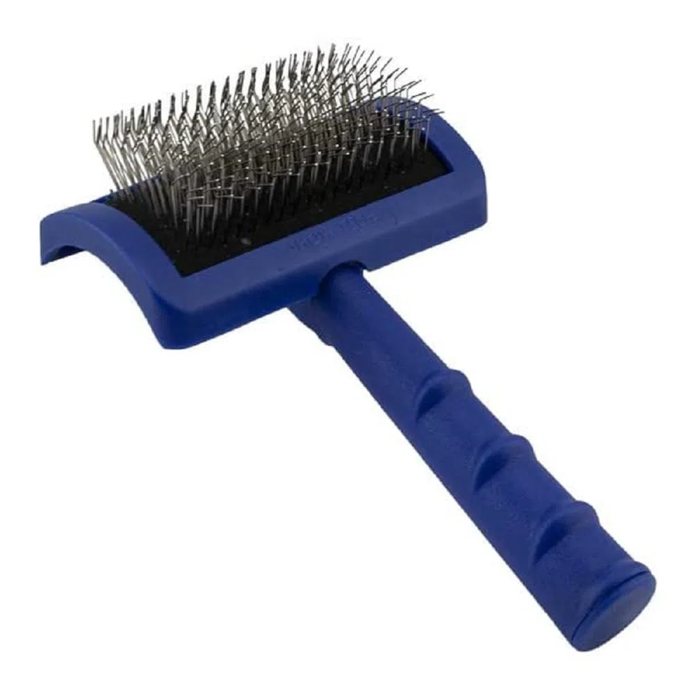 Show Tech Tuffer Than Tangles Long Firm Pin Medium Slicker Brush – Spazzola Professionale per Cani e Gatti con Perni Lunghi 20 mm, Manico Ergonomico, Ideale per Nodi e Manti Folti