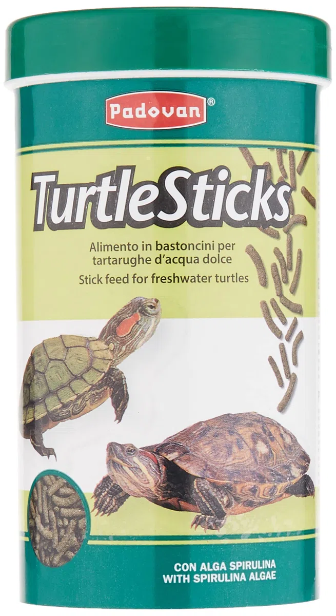 Padovan Turtle Sticks - Alimento Completo in Bastoncini per Tartarughe d'Acqua Dolce - 250 ml