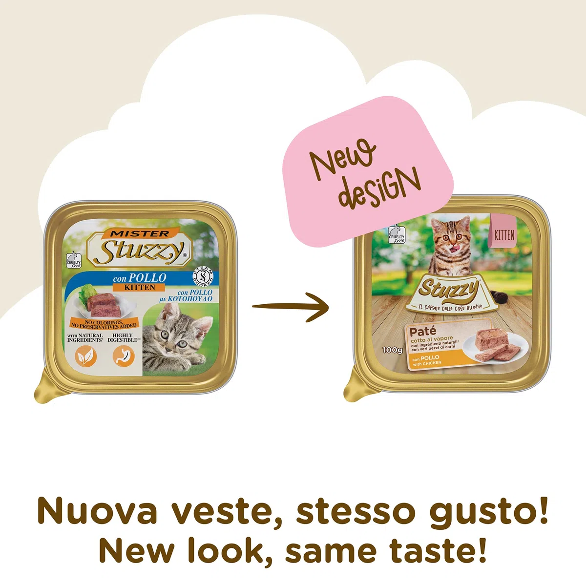 Stuzzy Paté Kitten con Pollo 100g