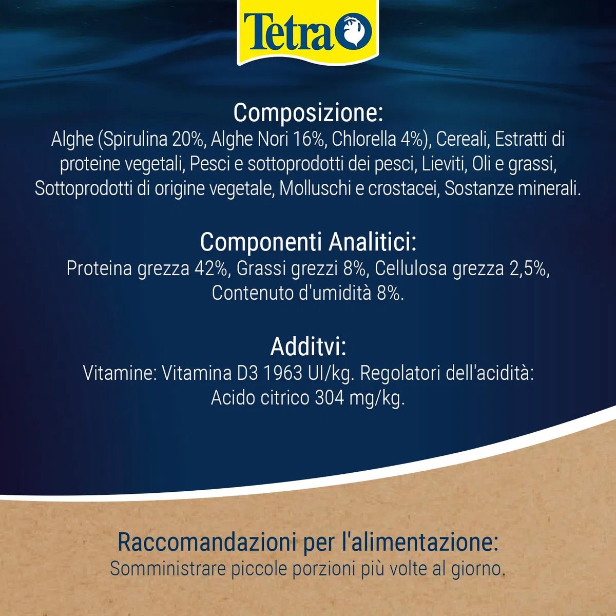 Tetra Malawi Flakes - Mangime in fiocchi per tutti i ciclidi erbivori, lattina da 1 L