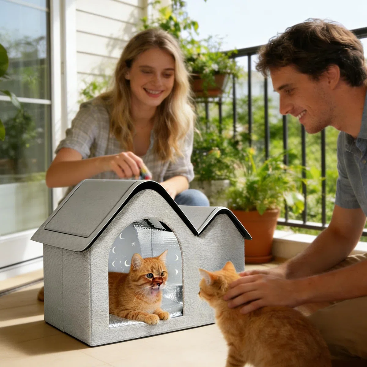 Cuccia Refrigerante per Gatti - Cuccia Pieghevole con Pacchetto di Ghiaccio per Gatti - per Cane con Pacchetto Ghiaccio,per Interno, Giardino, Campeggio e Viaggi