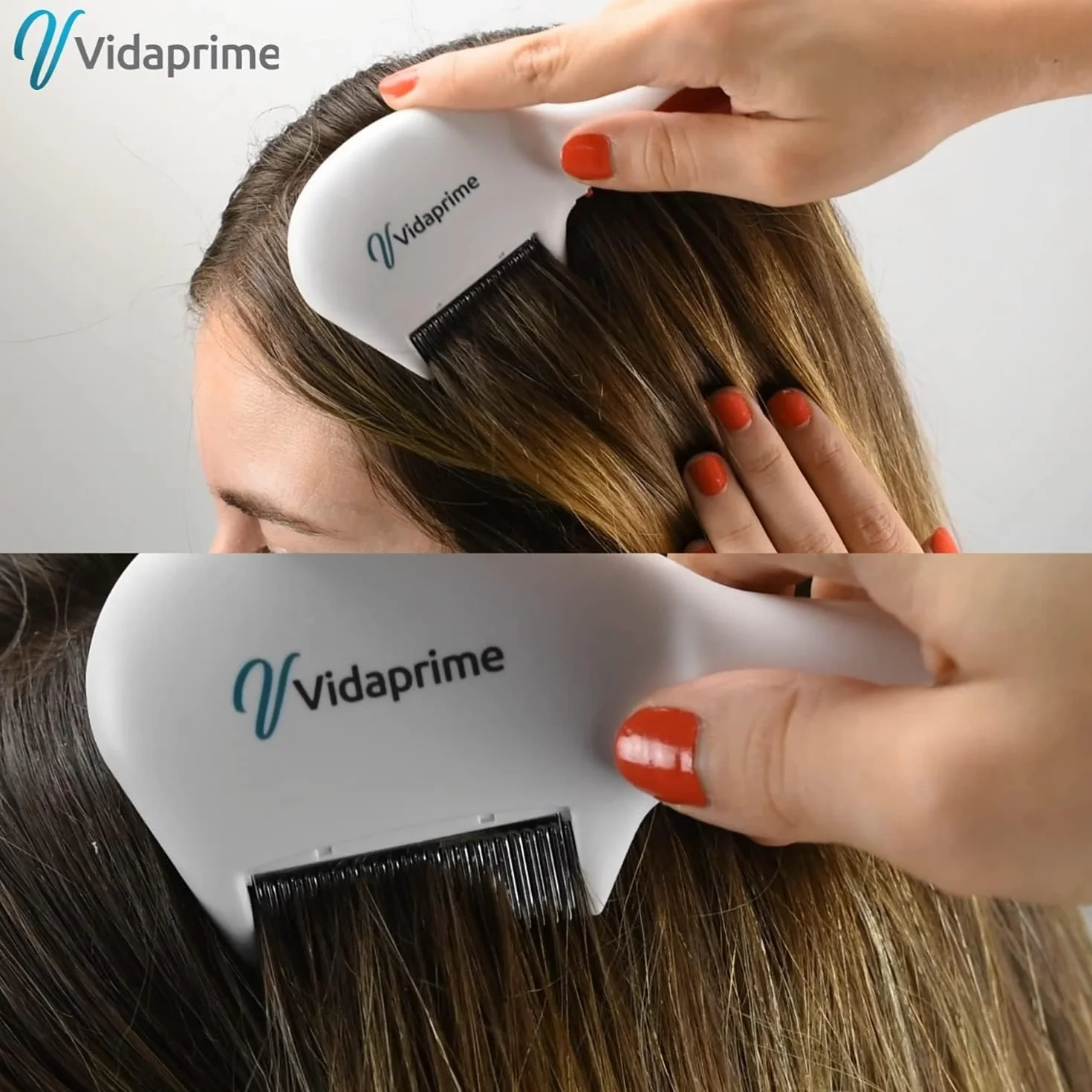 Vidaprime - Pettine elettrico antipidocchi e lendini, efficace, cura ottimale dei capelli, professionale