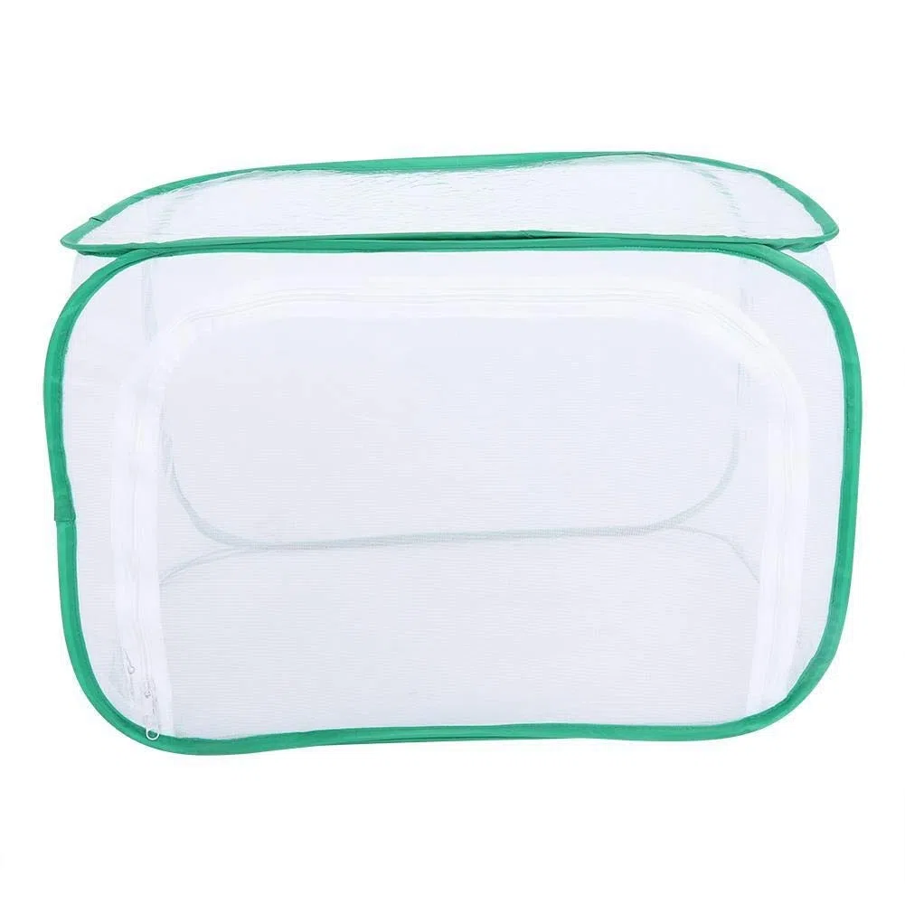MAGT Gabbia Habitat Gabbia per Insetti, 40 × 40 × 60 cm Pieghevole Portatile Rete in Filato di Poliestere per Piante Frutta Verdura (L)