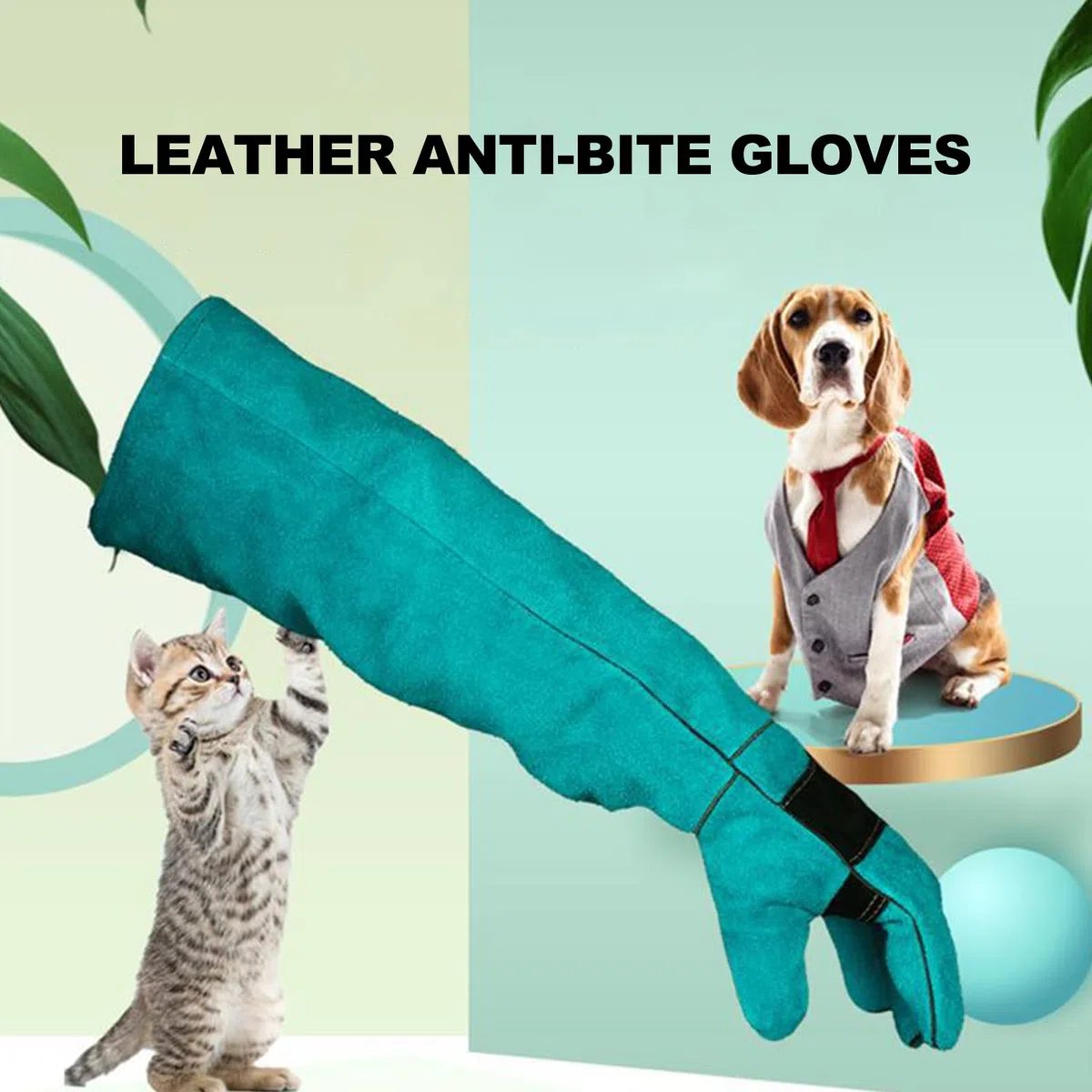 Guanti per la manipolazione degli animali, anti-morso e antigraffio, guanti da addestramento per cani, durevoli e impermeabili per animali domestici, da bagno, da alimentazione, da allenamento
