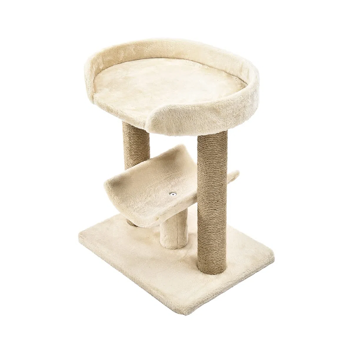 Amazon Basics Gatto albero con piattaforma tiragraffi, regular misure, Beige