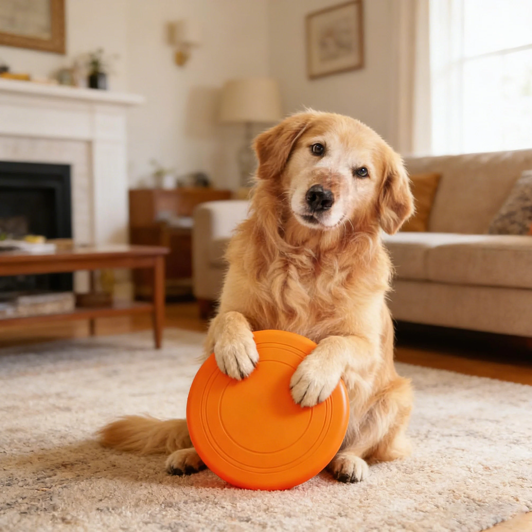 7 Pezzi Frisbee Giocattolo per Cani, Disco Volante di Gomma, Dog Flying Disc, Facile da Trasportare, per Addestramento e Cura dei Denti