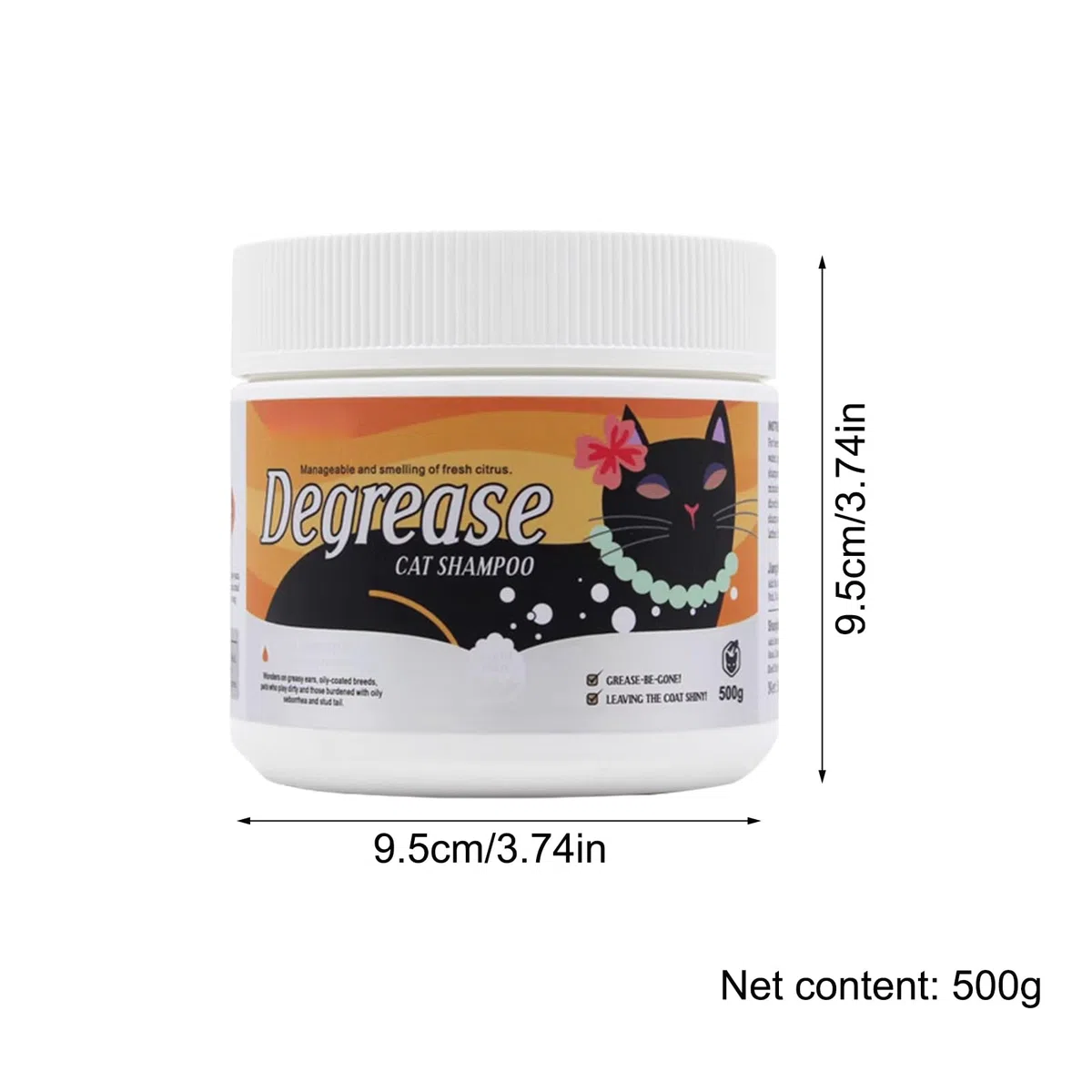 lyanny Gatti Sgrassatore - Sgrassante Crema Pulizia Per Animali Domestici - Idratante 500 grammi Crema Shampoo Per La Cura Del Giornaliero Pet Igiene E Lavaggio Gatti