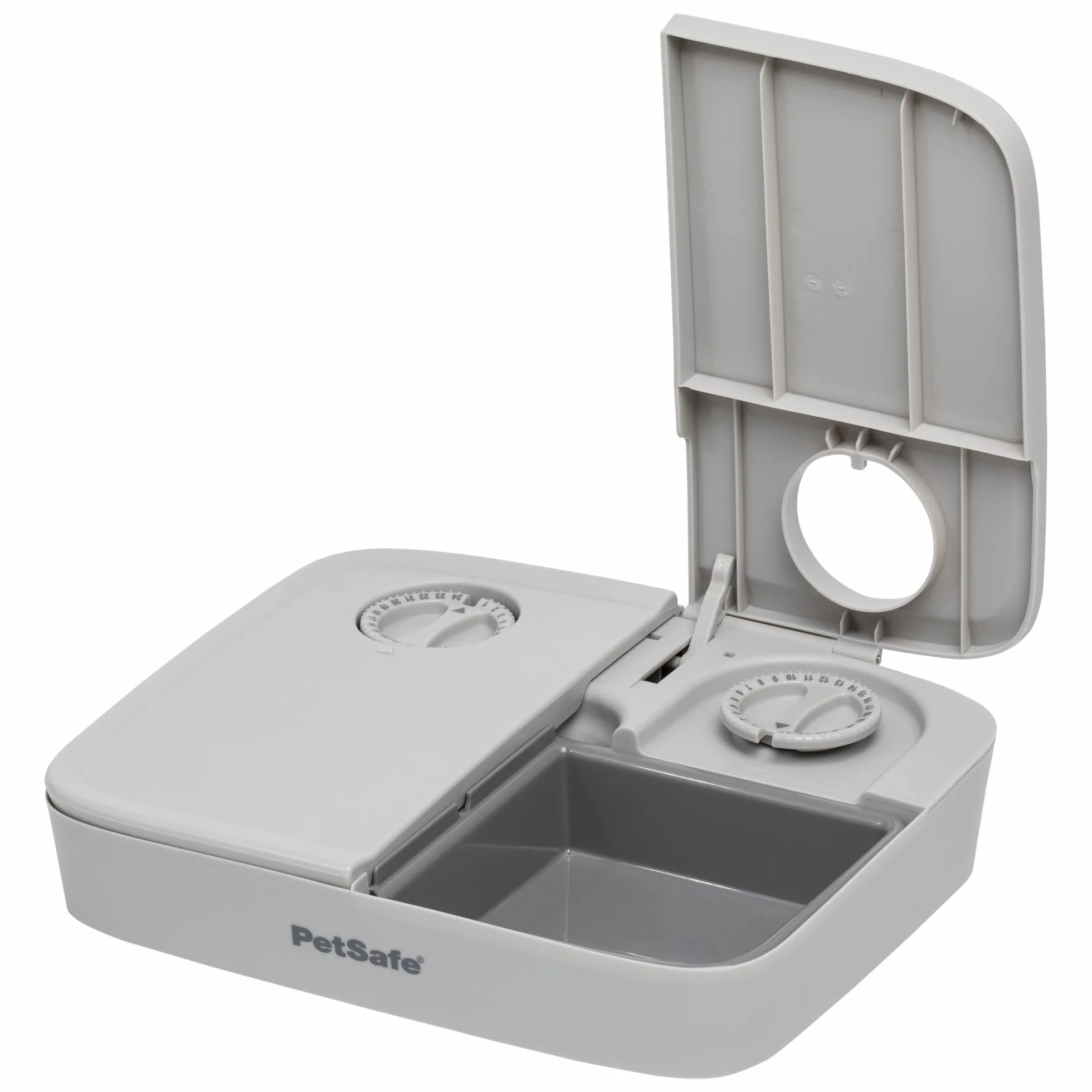 PetSafe Distributore automatico di cibo 2 pasti, design antimanomissione, contiene cibo secco per cani e gatti