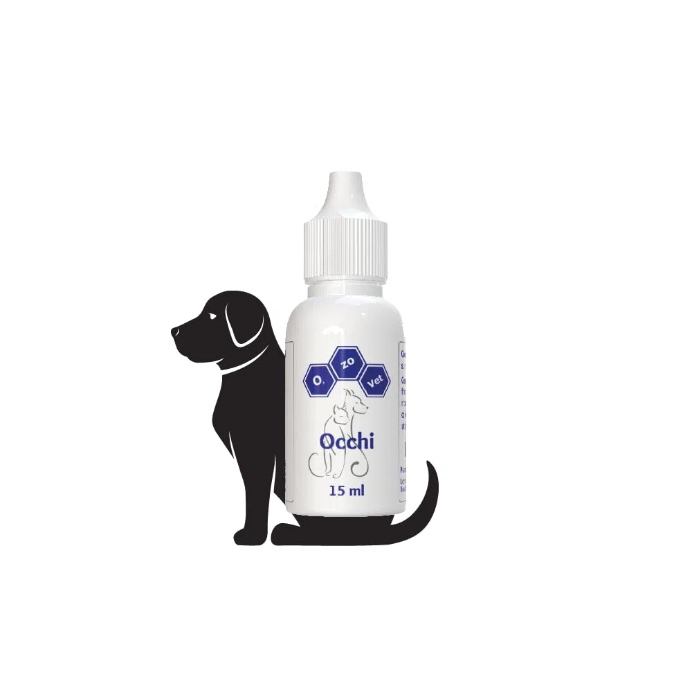 Ozo-Vet | Occhi Cane 15 ml – Gocce per Cheratosi, Ulcere Corneali ed eccessiva Secrezione Oculare