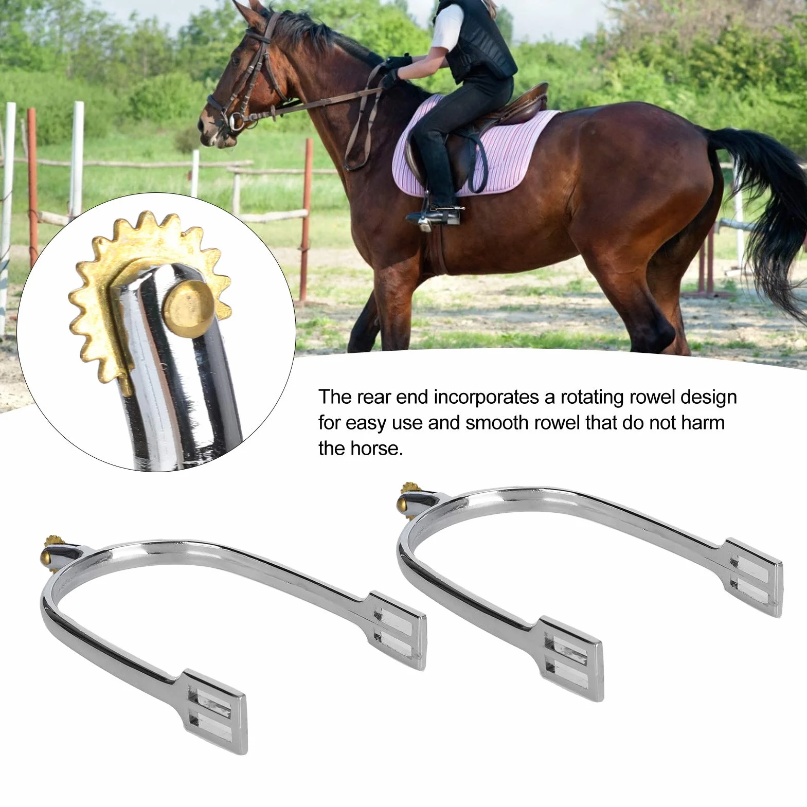 Sperone del Cavallo, Lavorazione degli speroni per Stivali in Stile Inglese per l'addestramento del Cavallo per la Competizione equestre per l'intrattenimento