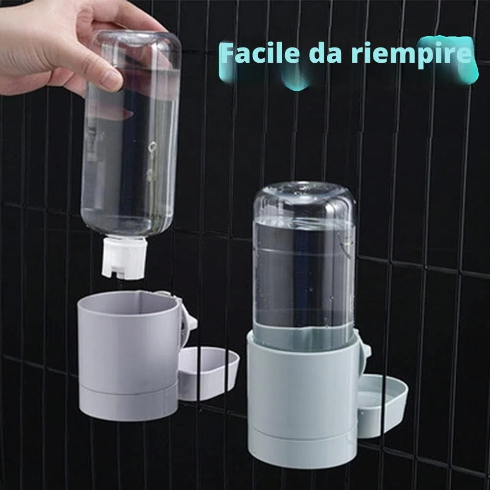 Dispenser per acqua per conigli senza perdite da 17 once, ciotola per acqua senza gocciolio per cavie, criceti, cincillà, furetti e piccoli animali