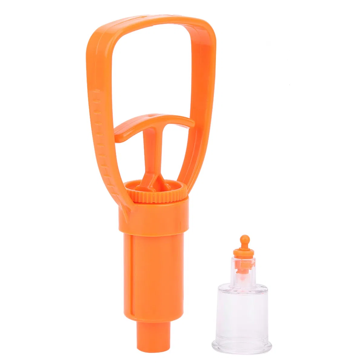 Pompa a Vuoto per Estrattore di Morsi di Serpente, Rimuove Rapidamente i Veleni, Strumento di Emergenza per Campeggio, attività All'aperto, Materiale ABS, Arancione, 12,5 X 6 X 3