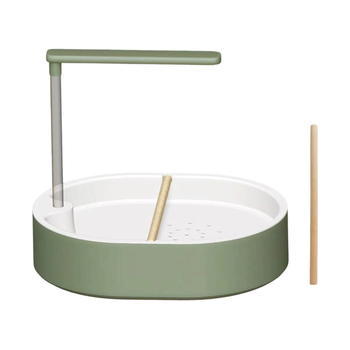 Doccia per Pappagalli con 26 Uscite d'Acqua, Vasca da Bagno Automatica per Uccelli Forniture USB Multifunzione con Pompa da 5 W, Bagnetti per Uccelli per Cockatiel, Amici, Piccioncini, Verde