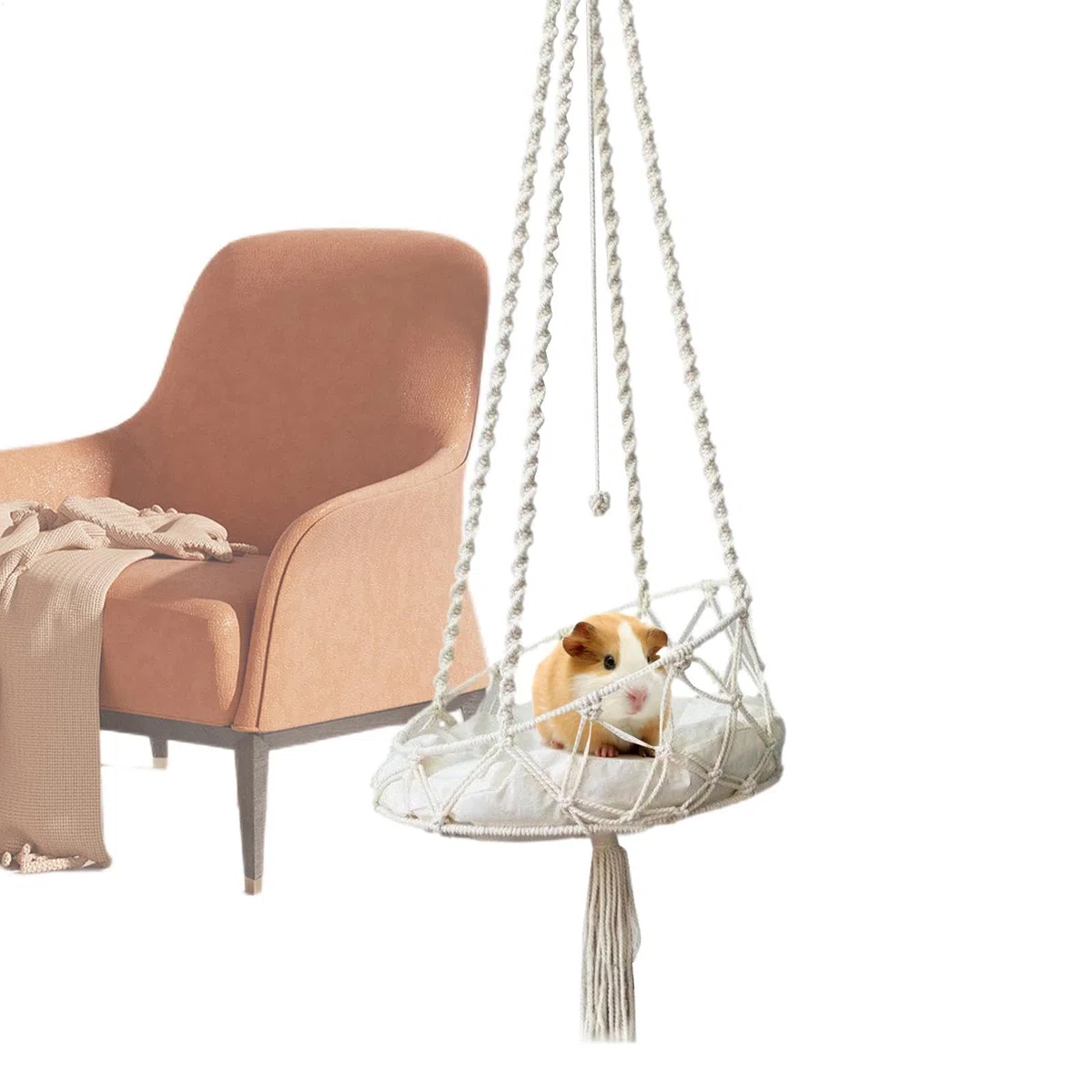 40x90cm Cuccia A Dondolo Per Gatti Amaca Per Gatti Appesa A Cesto Lettino Con Gancio E Cuscino Rimovibile Per Giardino Terrazza Interno