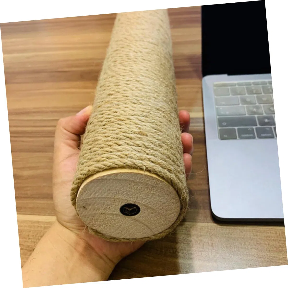 Tiragraffi Palo di Ricambio Robusto e Sicuro in Legno Corda di Juta Resistente per Gatti per Alberi e Accessori per Gatti