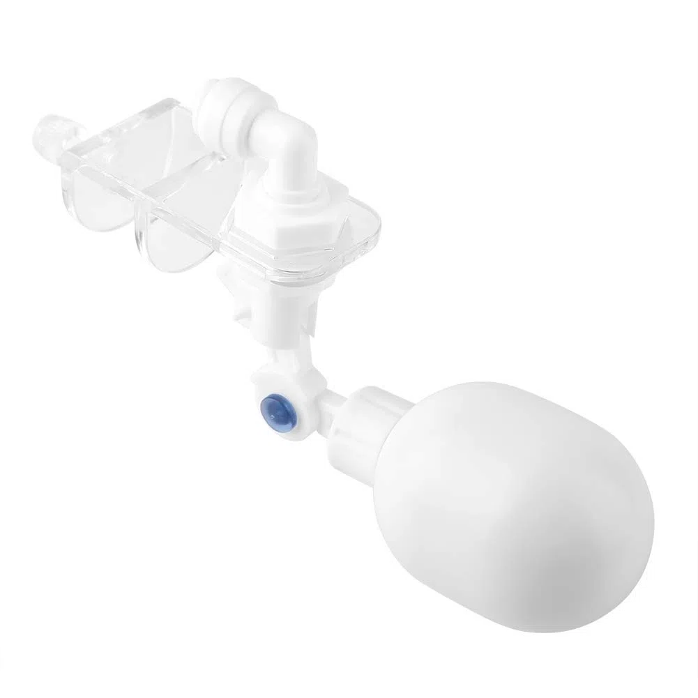 Riempitore di acqua automatico, regolatore di livello dell'acqua nonelettrico di plastica auto-top-off Montaggio valvola a galleggiante regolabile per serbatoio di pesci