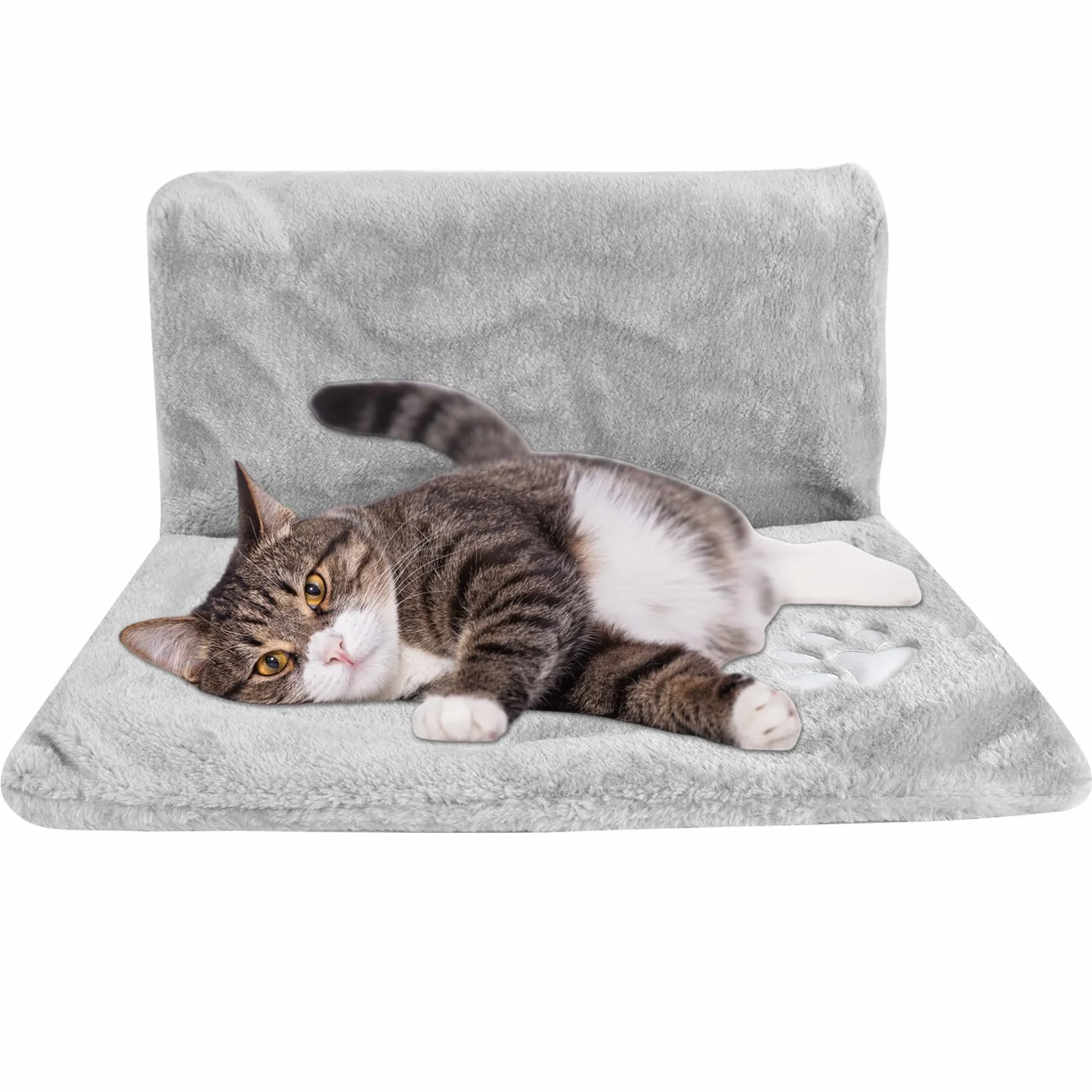 Cuccia da Termosifone per Gatti, Letto per Termosifoni per Gatti, Appendere Amaca Gatto Termosifone Letto Gatto, Amaca per Riscaldatori, Termosifoni per Tutti i Comuni (Grigio)