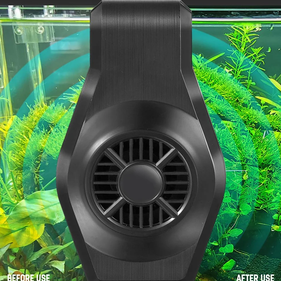 Mini ventilatore refrigeratore per acquario, ventola di raffreddamento silenziosa a 2 livelli per acquari salati e dolci