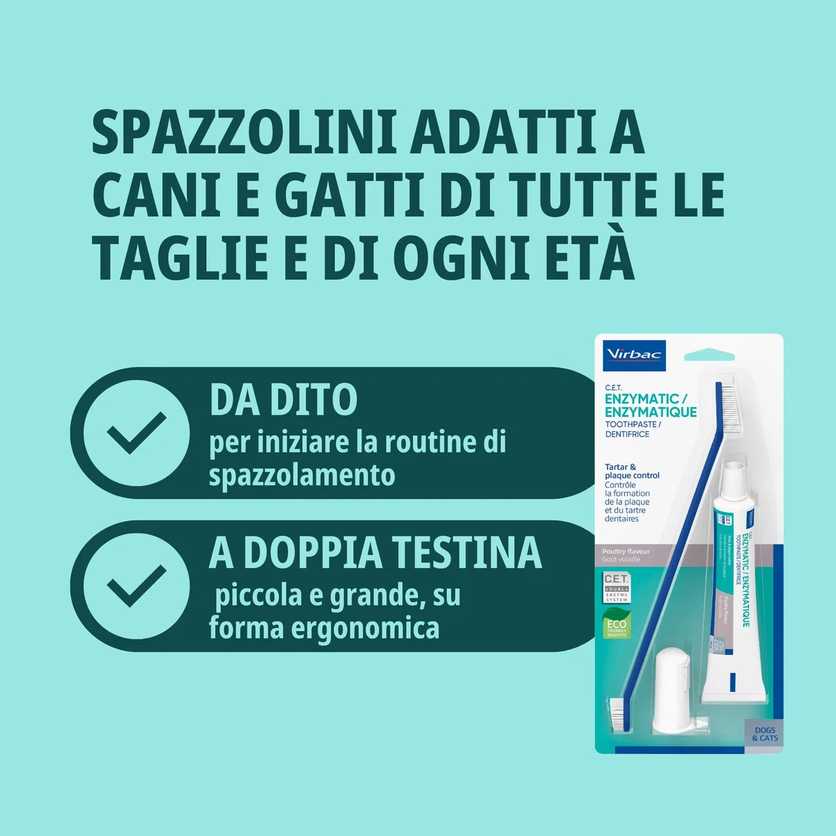 Virbac C.E.T. Kit per l'igiene Orale 1 Versione Originale