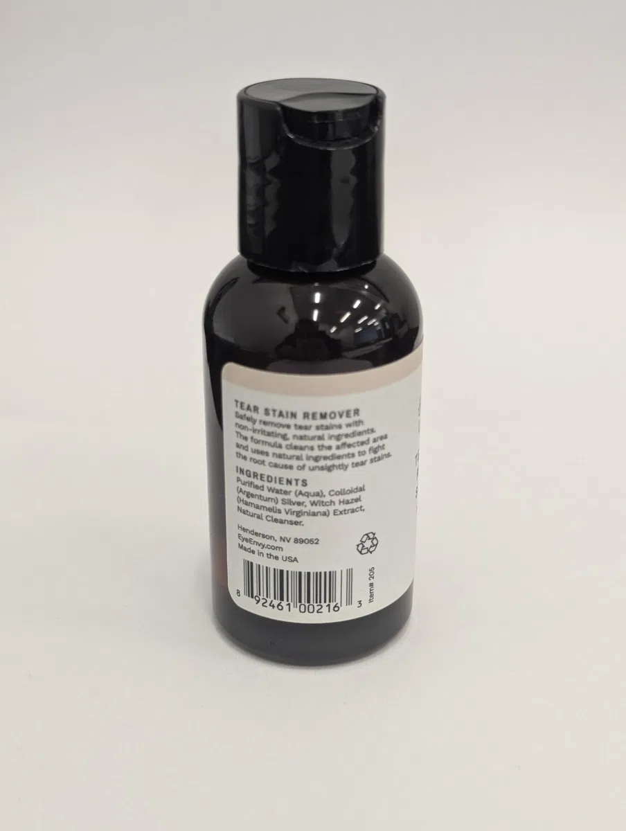 Eye Envy Tear Stain Remover Solution for Cats|100% Natural And Safe|Recommended by Breeders/vets/Cat fanciers/Groomers|Contains colloidal Silver|Remove Stains from Fur on Persians And Exotics (2oz)