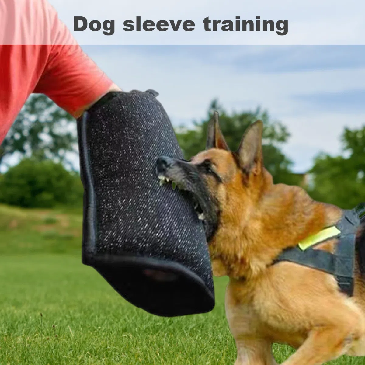 Jorzer Maniche ad addestramento per Cani Nylon Dog morso Manicotto Resistente allo Spazio Resistente alla Manica del Braccio di addestramento di Protezione interattiva Manica di Protezione da morso
