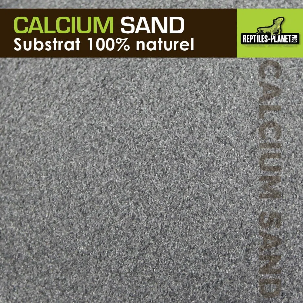 Reptiles Planet - Calcio Sand Atacama Black - Substrato in Sabbia di Calcio per Terrario - 5 kg